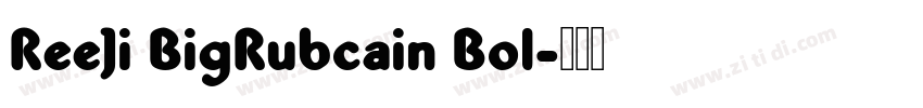 ReeJi BigRubcain Bol字体转换